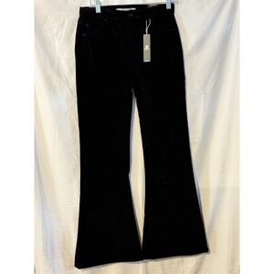 Tractr Jeans Womens 6/28 Black Pants Slim Fit High Rise Flare